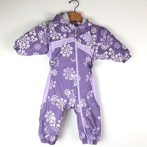 COLUMBIA size 18 month purple snowflake snowsuit